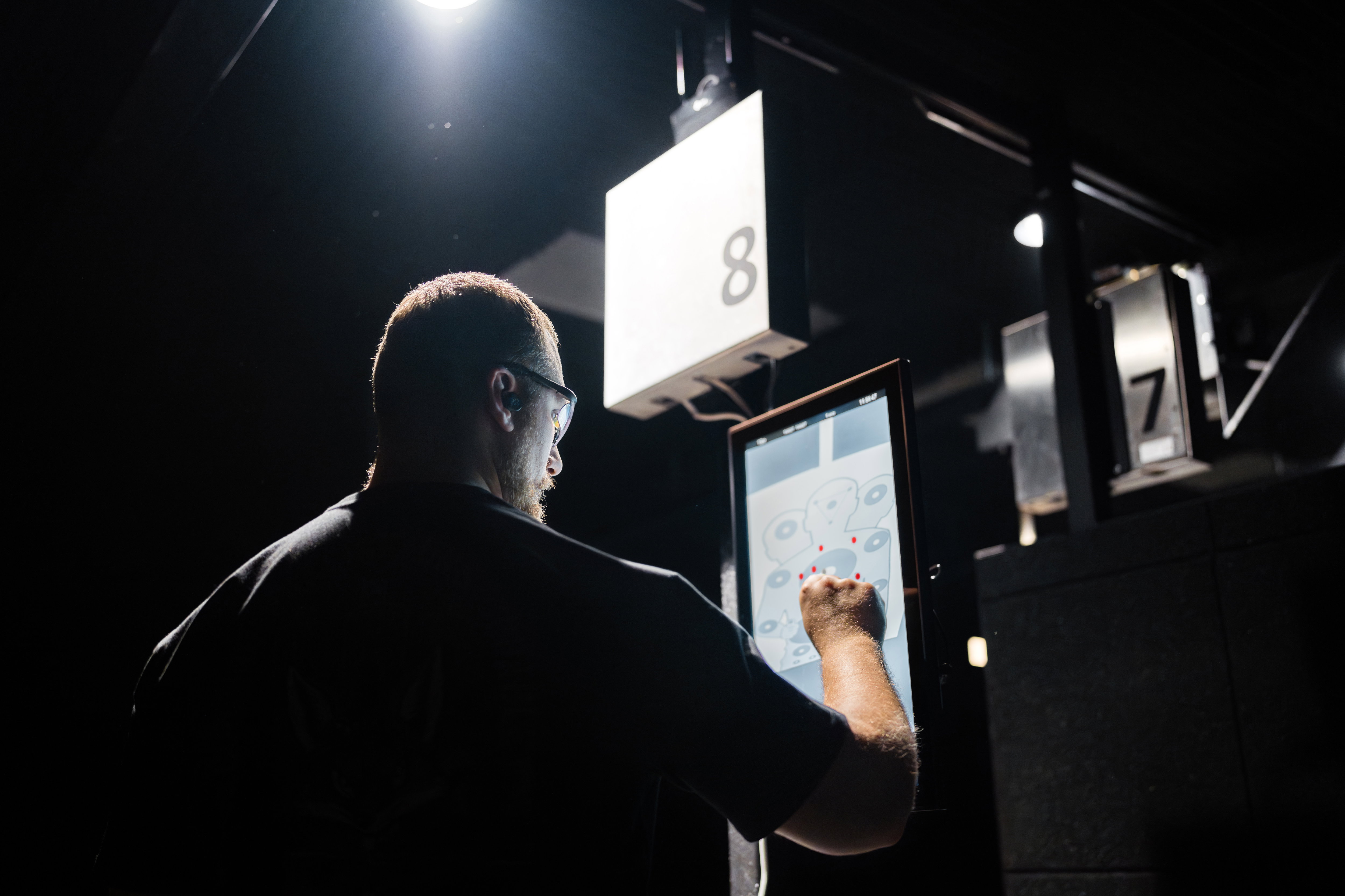 Target system on shooting range