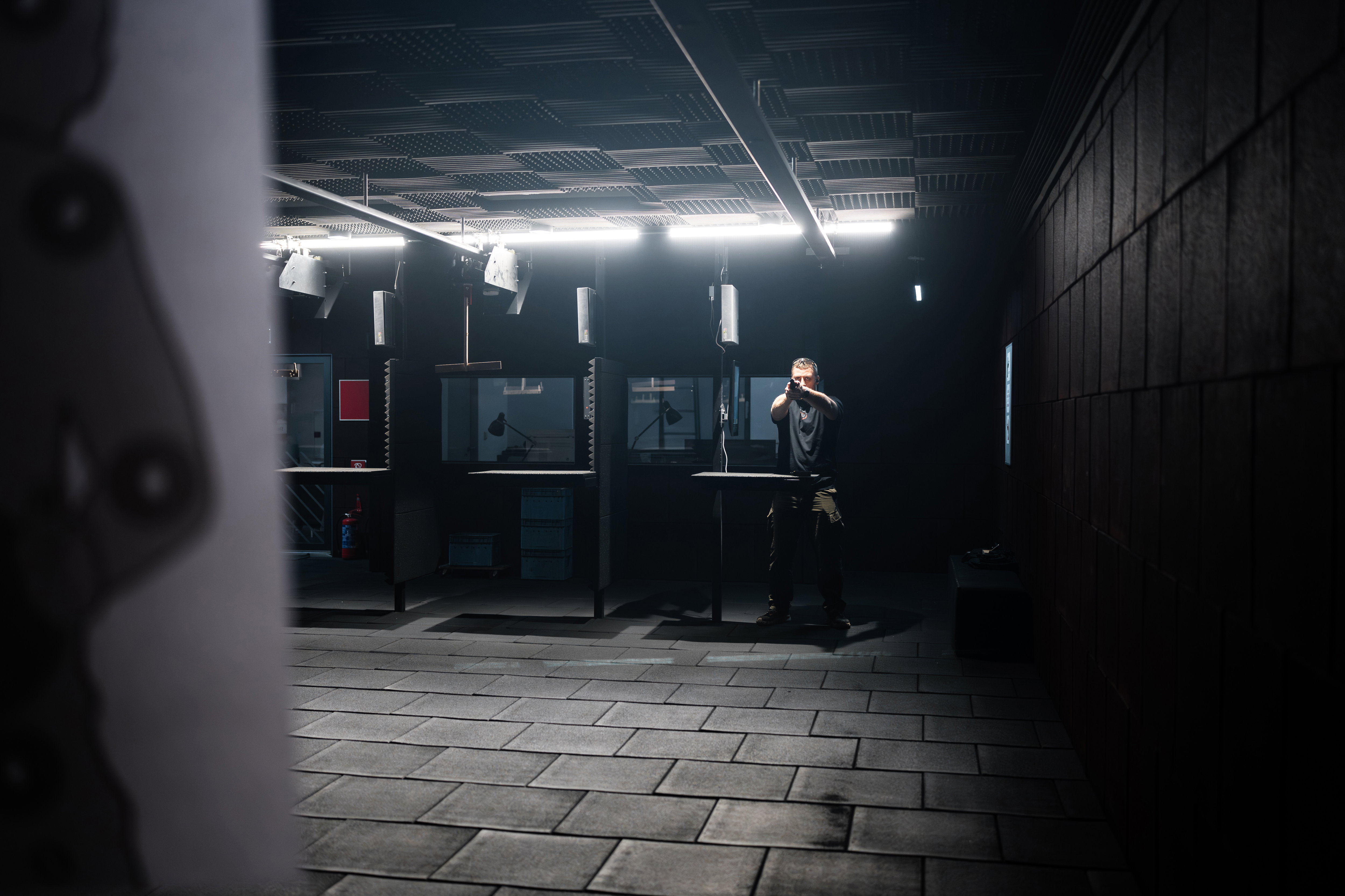 Shooting range, police, military, gun