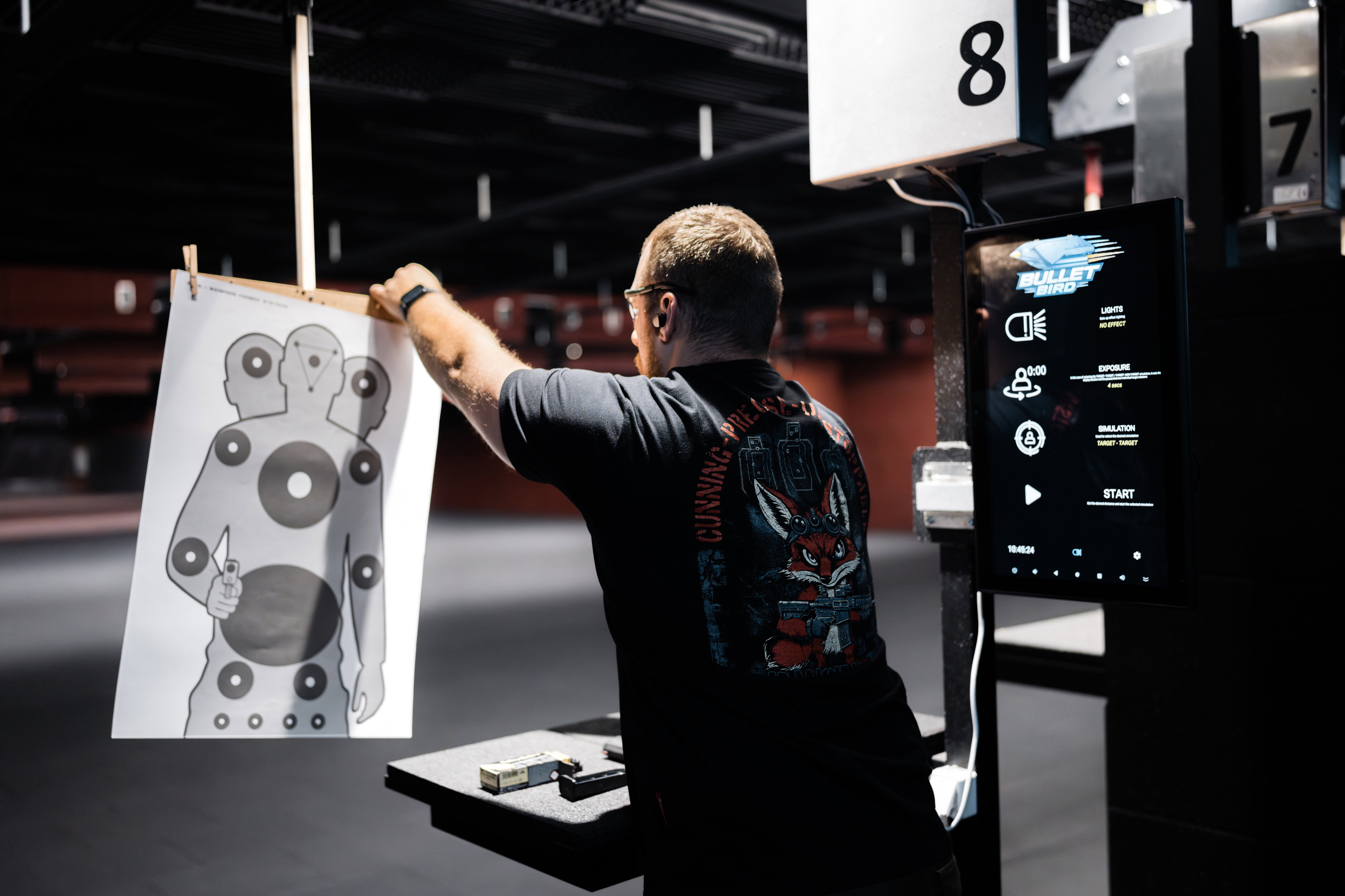 Target system on shooting range