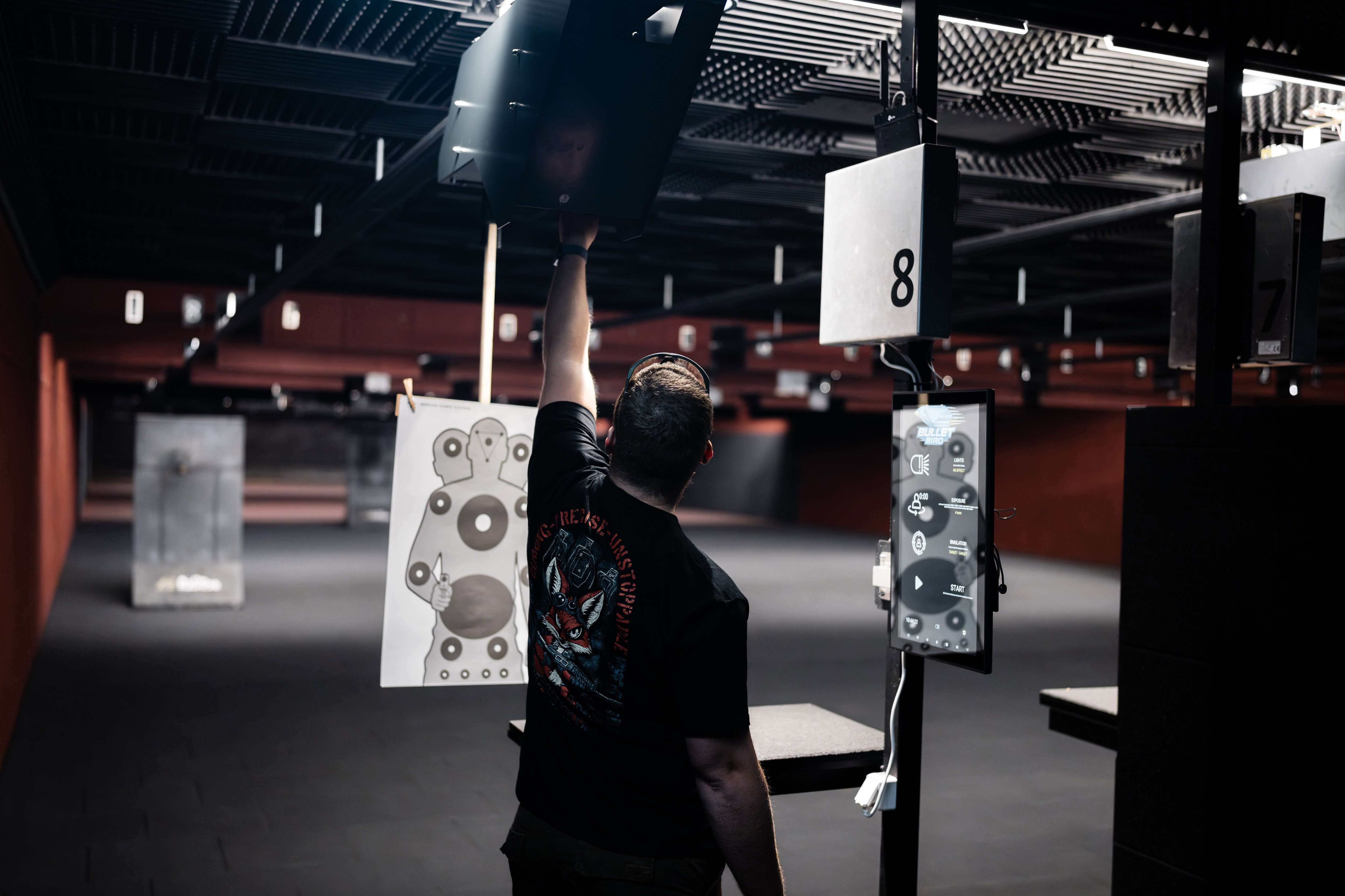 Target system on shooting range