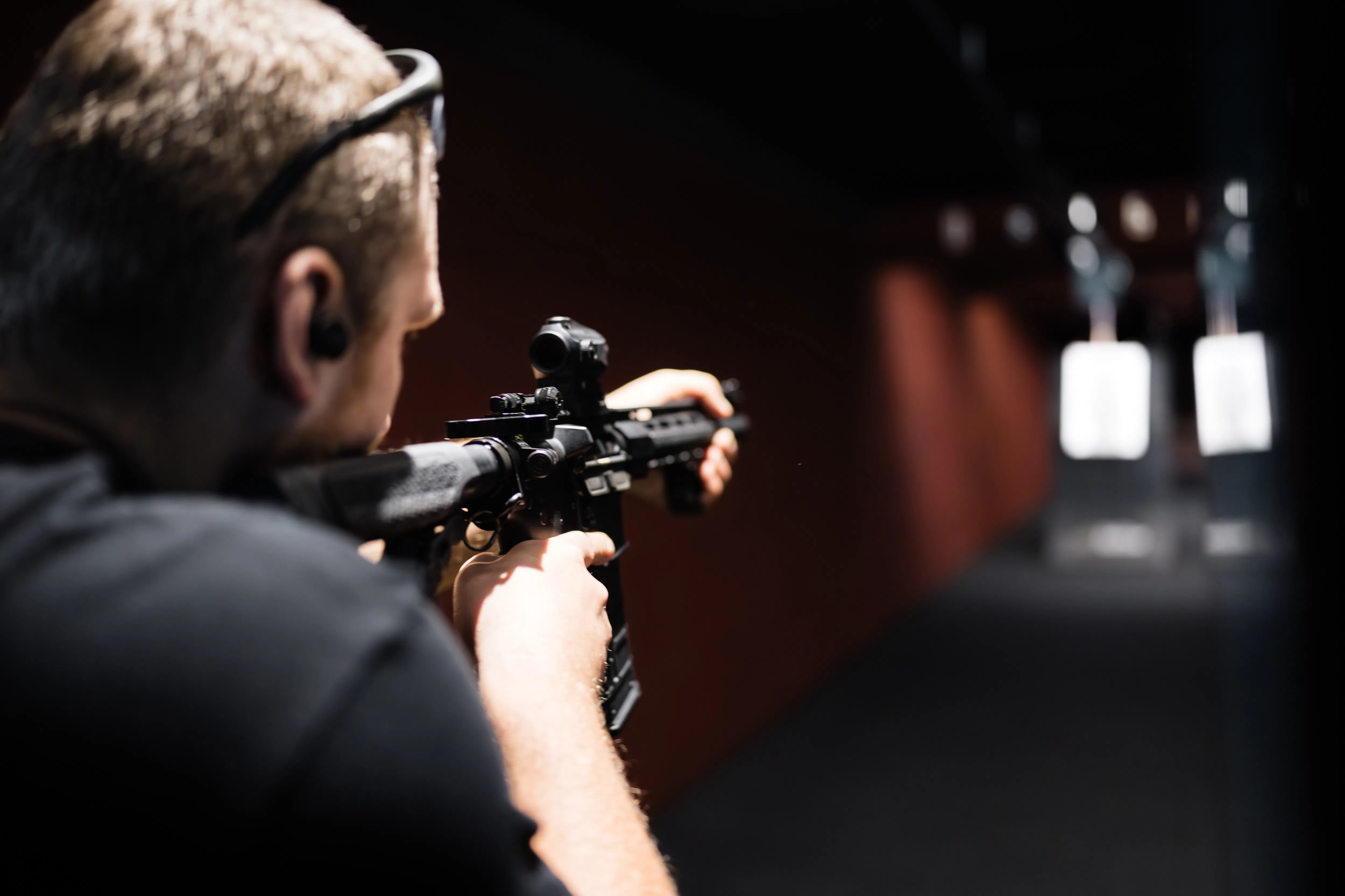 Police, military, shooting range