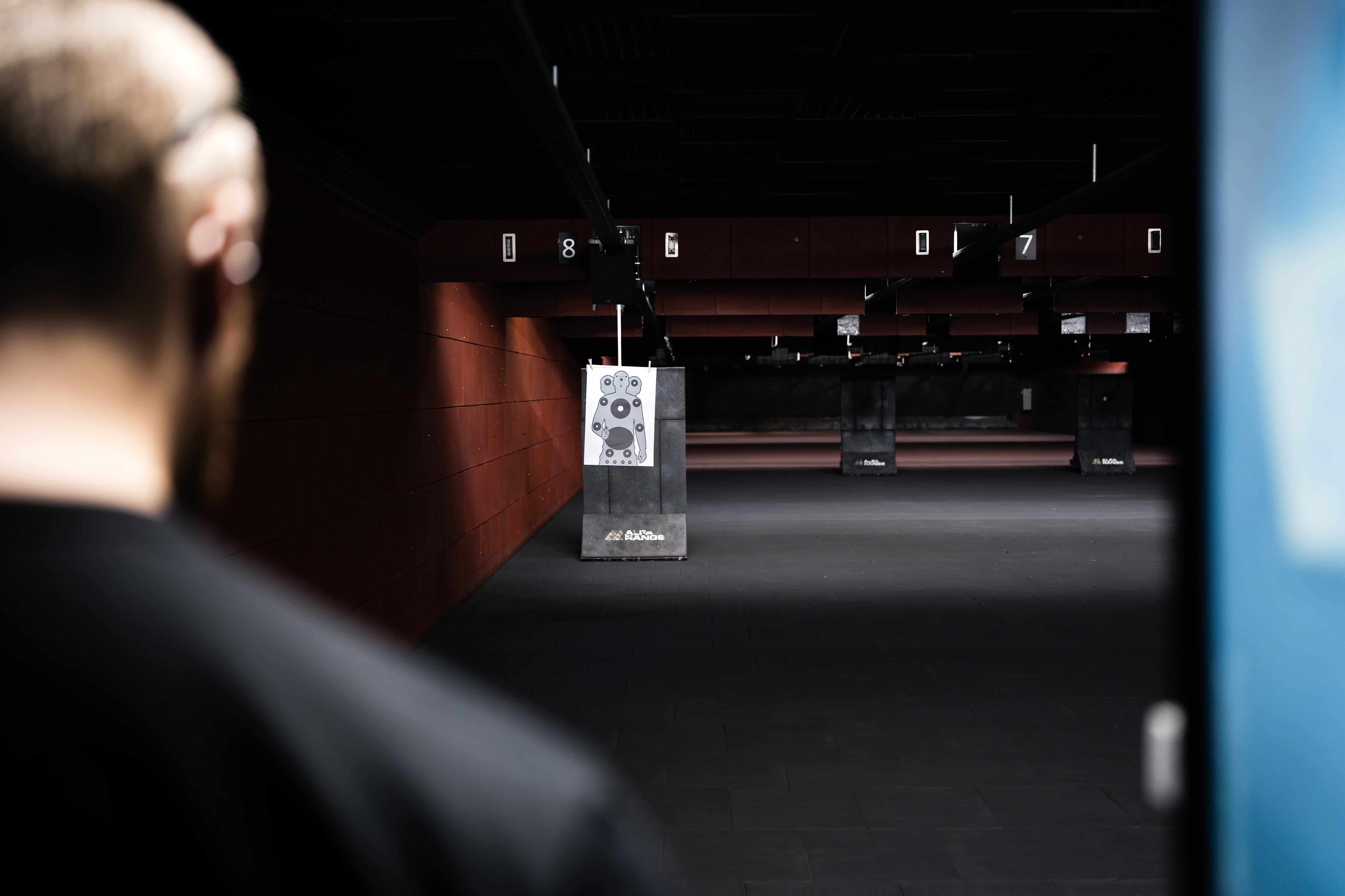 Target system on shooting range